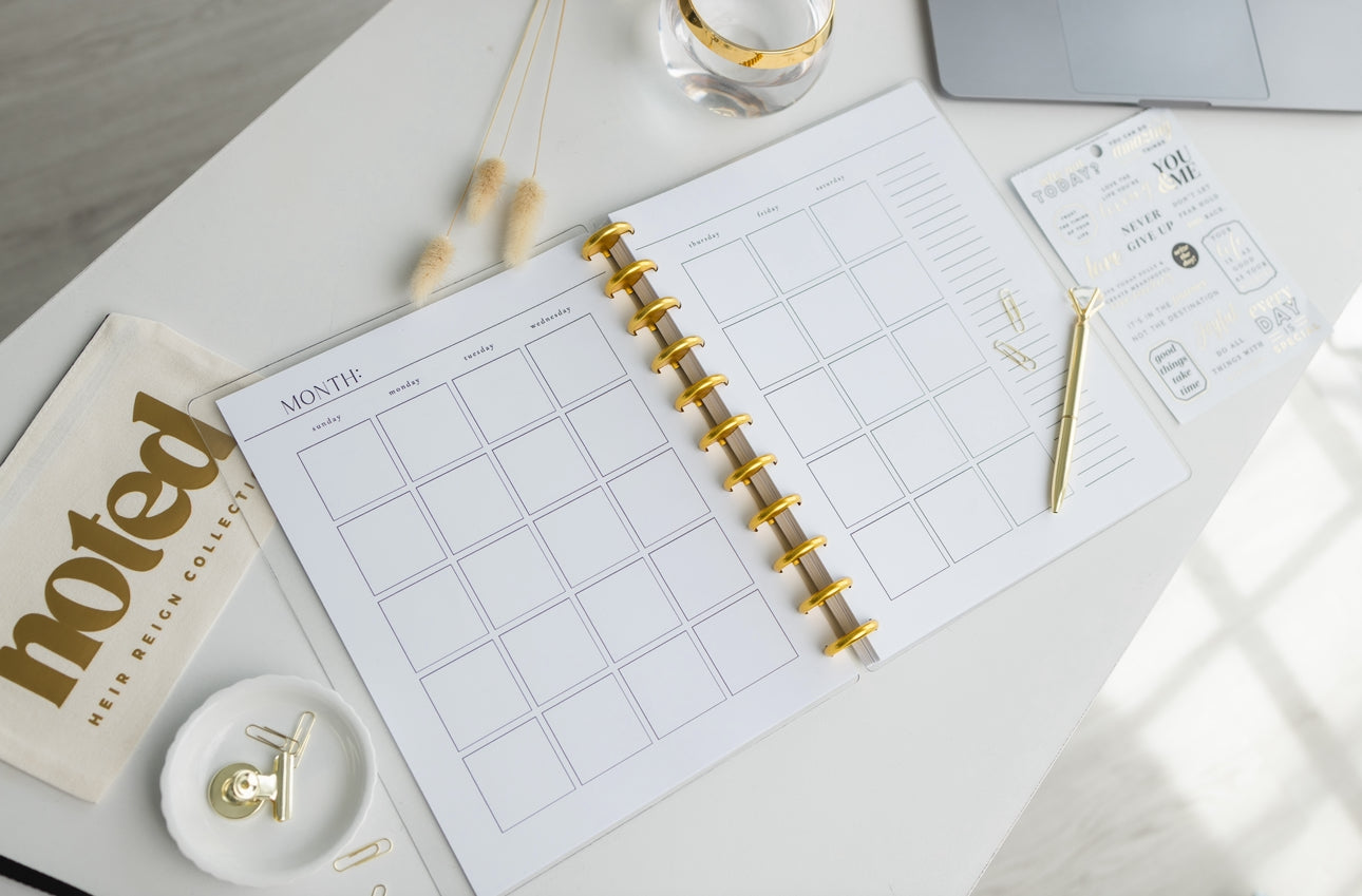 Reign Undated 12 month productivity planner