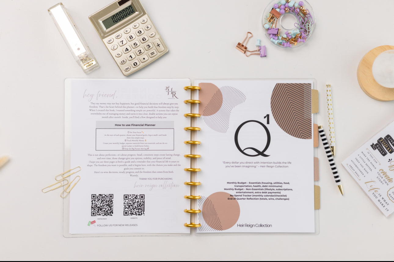 Reign Financial Planner – Luxury Refillable Budgeting & Debt-Payoff System