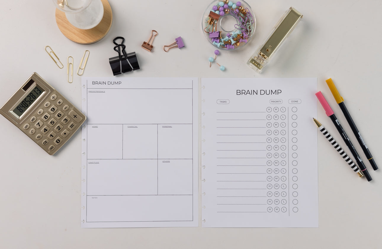 Habit Tracker & Vision Board Worksheets | Build New Habits & Stay Motivated