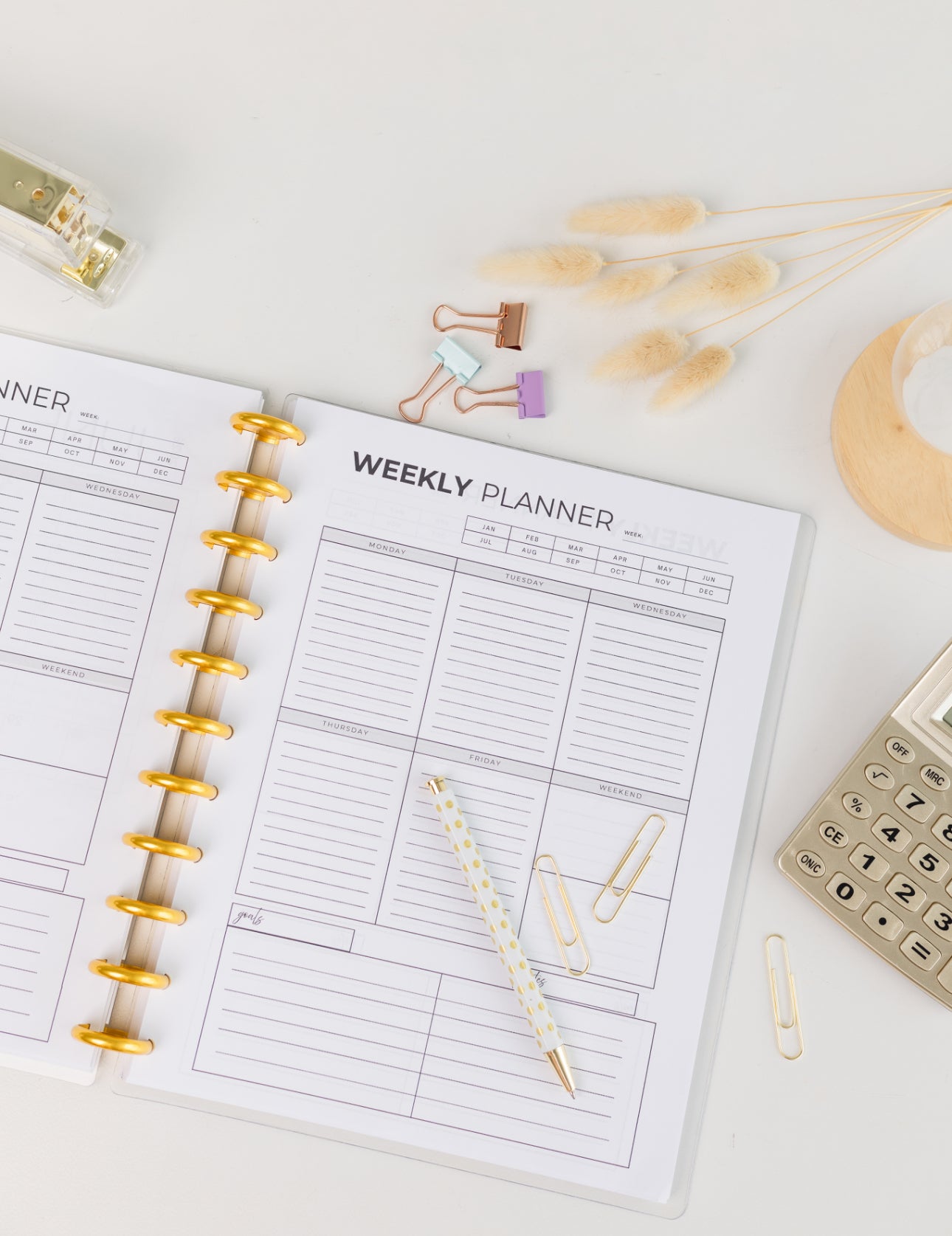 Reign Empowerment 12-Month Planner – Luxury Refillable Disc-Bound System