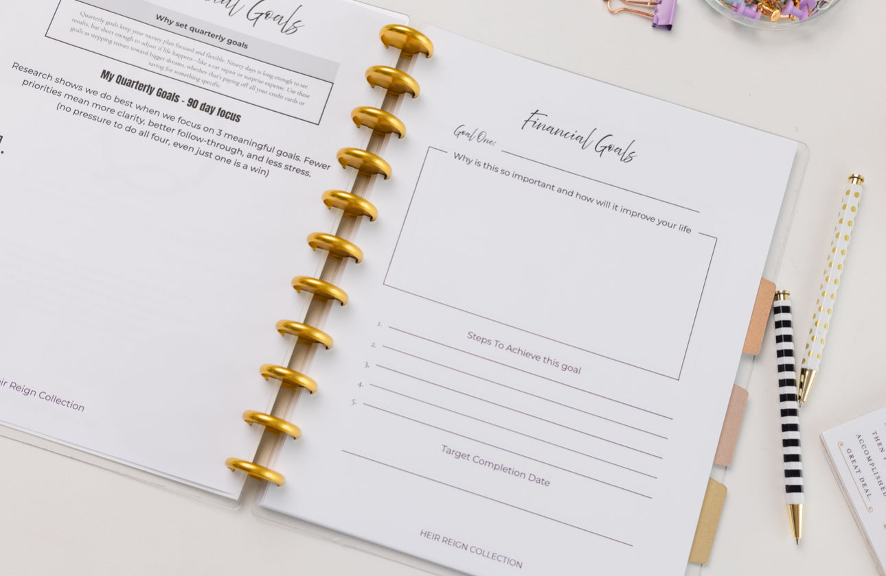 Reign Financial Planner – Luxury Refillable Budgeting & Debt-Payoff System