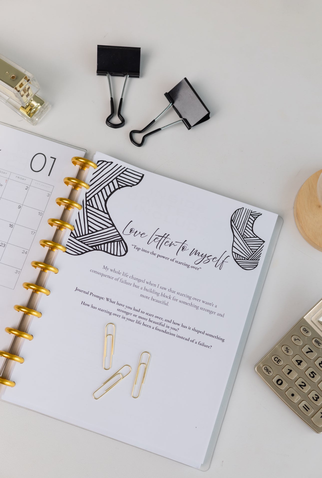 Reign Empowerment 12-Month Planner – Luxury Refillable Disc-Bound System