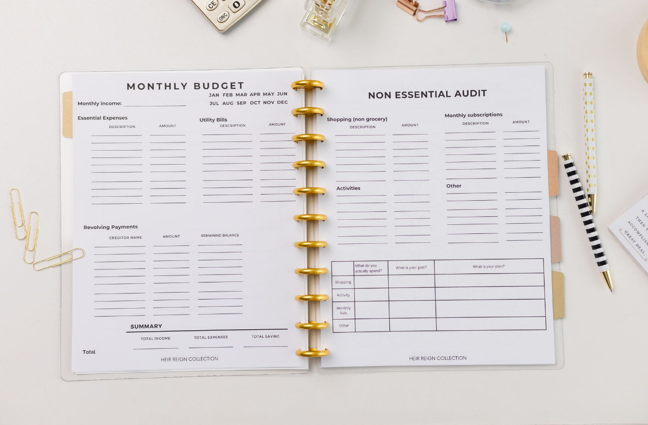 Financial Planner refillable bundle