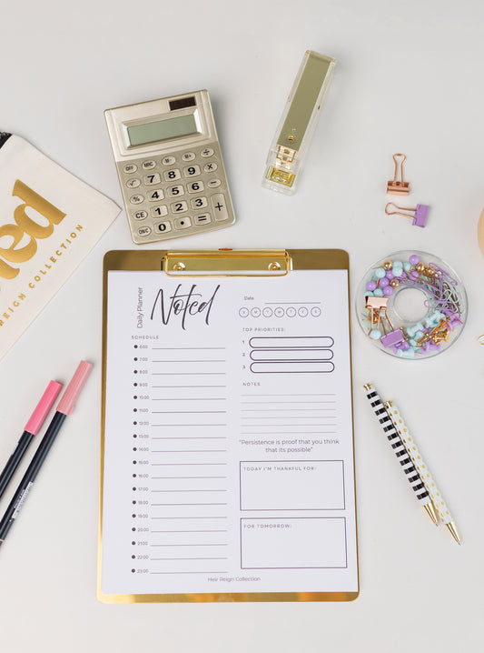 Reign Vertical Daily planning  notepad